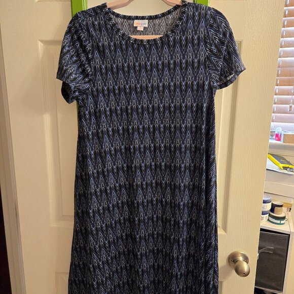 LuLaRoe Dresses & Skirts - 2/$18 LuLaRoe Carly Dress EUC - Size S Blues/Black